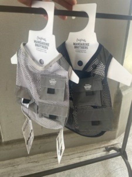 画像1: REFLECTIVE MESH VEST   NAVY (1)