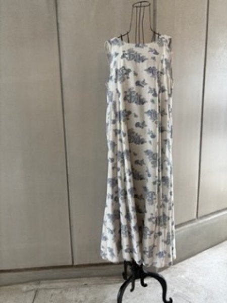 画像1: ペイズリー　コットン2way パネルワンピース (1)
