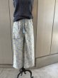 画像1: ブロックプリント　ポーチュラカのルームウェア　パンツ (1)