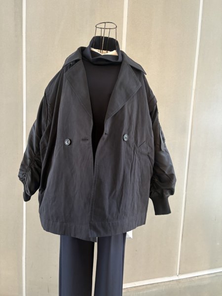 画像1: Ma-1 スリーブ  ショートトレンチコート (1)