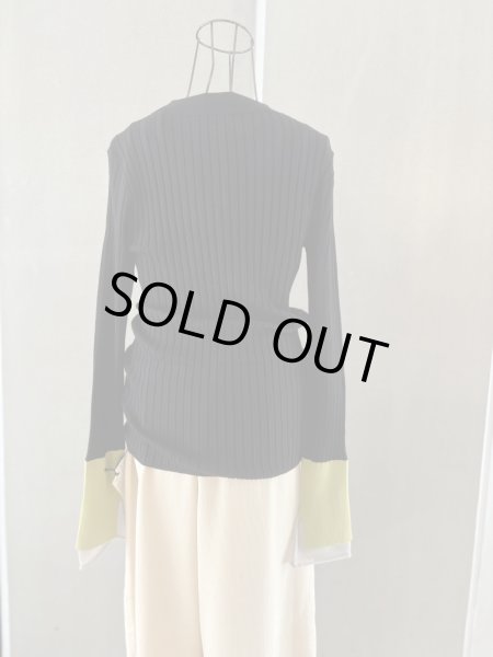 画像5: レイヤード配色シアースリーブ プルオーバー (5)