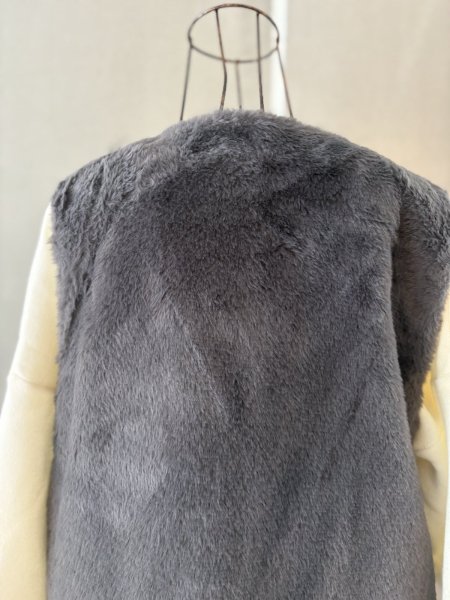 画像8: ミックスファー ジレ (8)